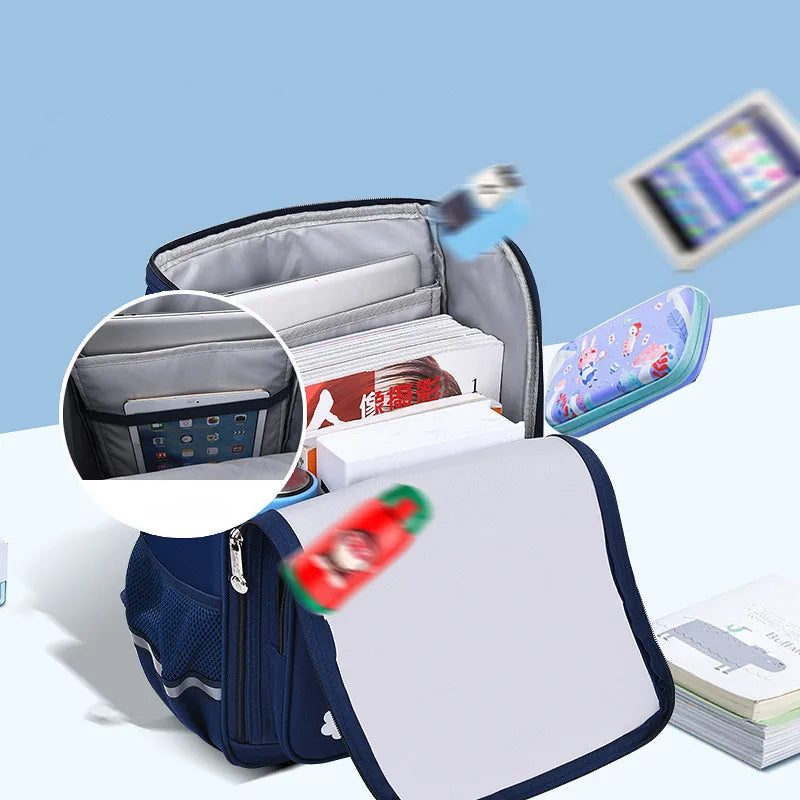 Children's Printing School Backpack - Student Book Bag