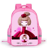 Cartoon Flower Girl School Backpack Lightweight Shoulder Bag