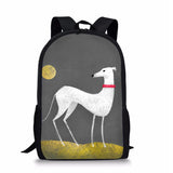 Cartoon Hound School Backpack for Teens