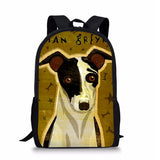 Cartoon Hound School Backpack for Teens