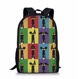 Cartoon Hound School Backpack for Teens