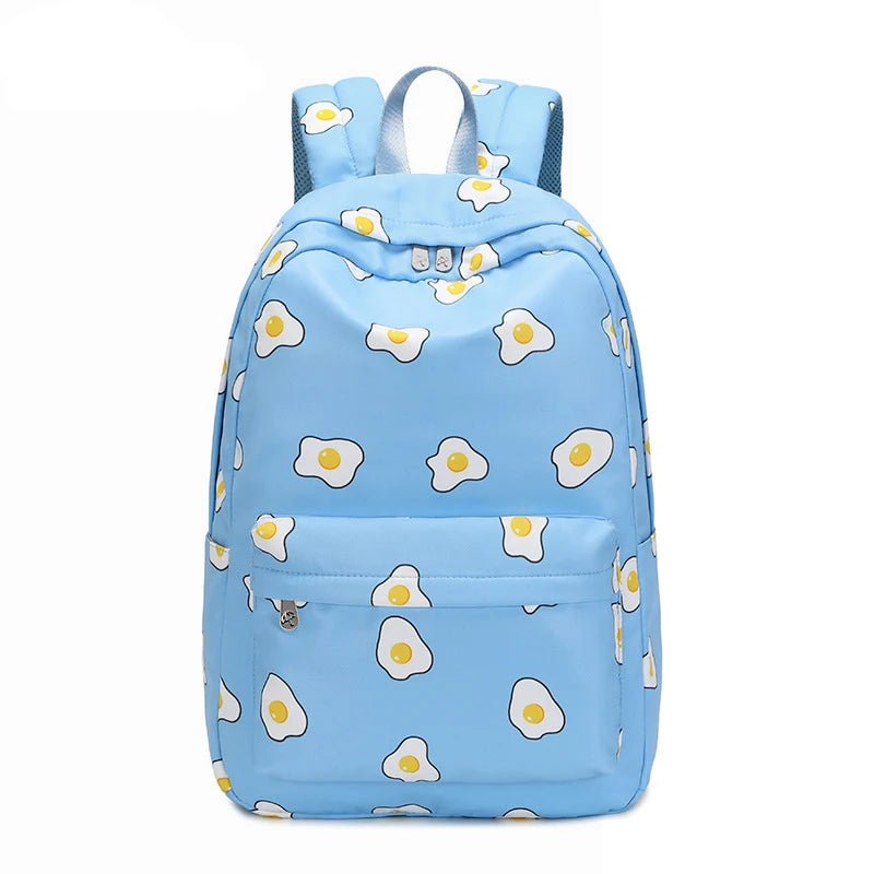 Girls Lightweight Printed Backpack for School and Travel