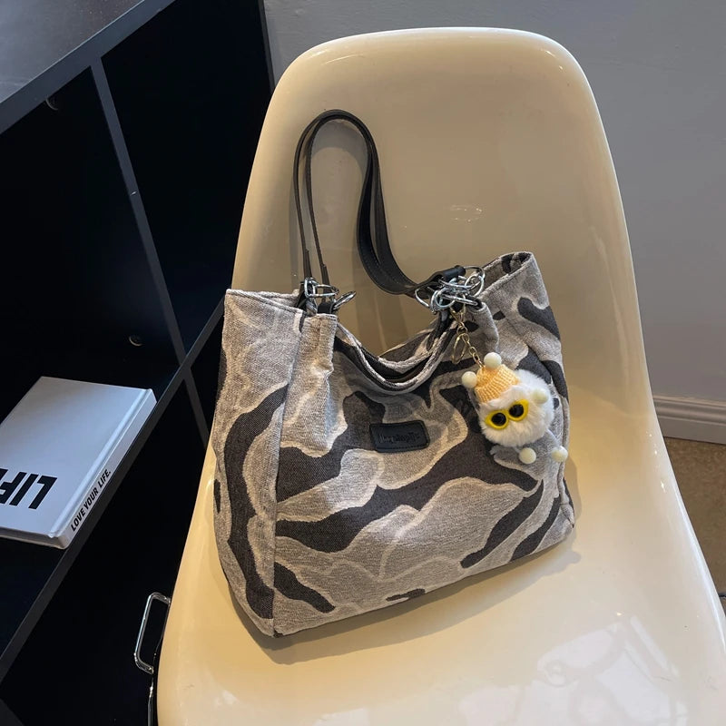 Chain Travel Women's Cotton Shoulder Bag Cross Body Purse