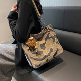 Chain Travel Women's Cotton Shoulder Bag Cross Body Purse