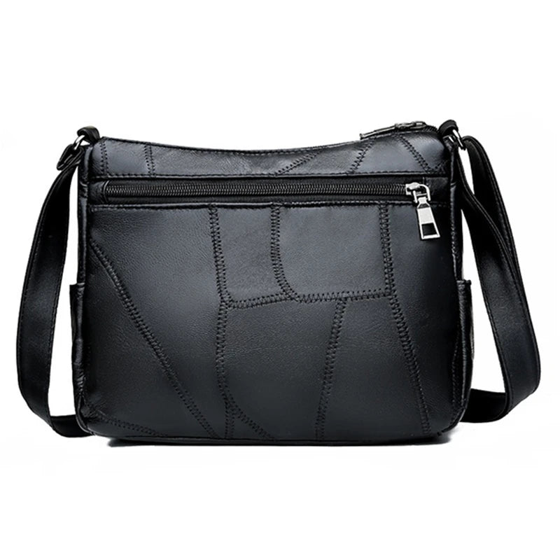 Floral Crossbody Bag Soft Leather Messenger Hobo Shoulder Bag Ladies Purse