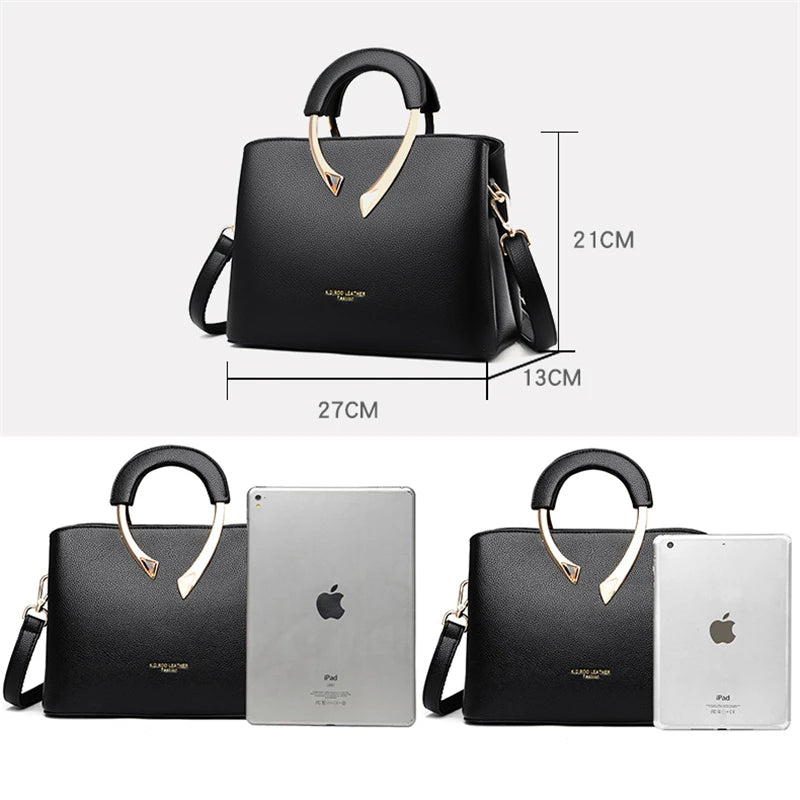 PU Leather Casual Crossbody Bags for Women Handbags Lady Top-Handle Bag