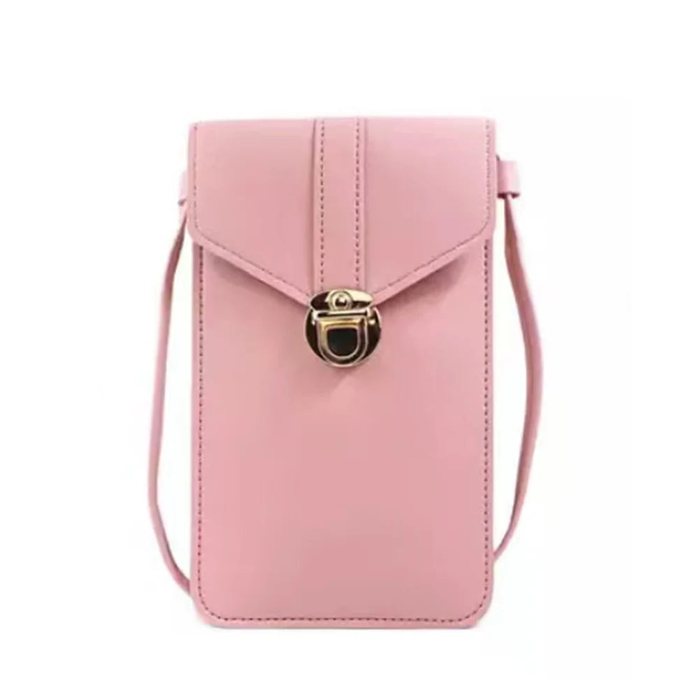 Cat Print Crossbody Bag with Touch Screen Phone Pocket