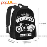 Puch 250 Tf Motorcycle Backpack Large Capacity Eco Friendly Riding Backpack