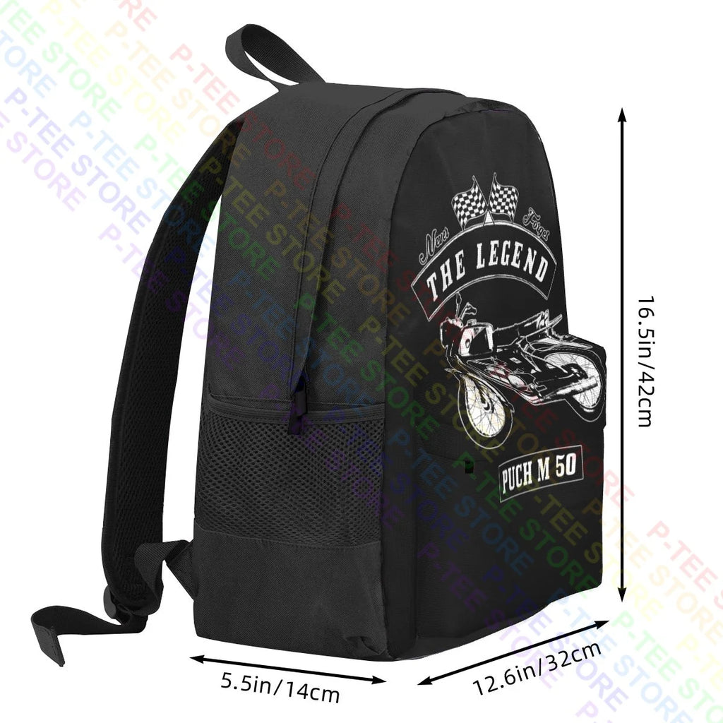 Puch M 50 Vintage Art Print Large Capacity Backpack
