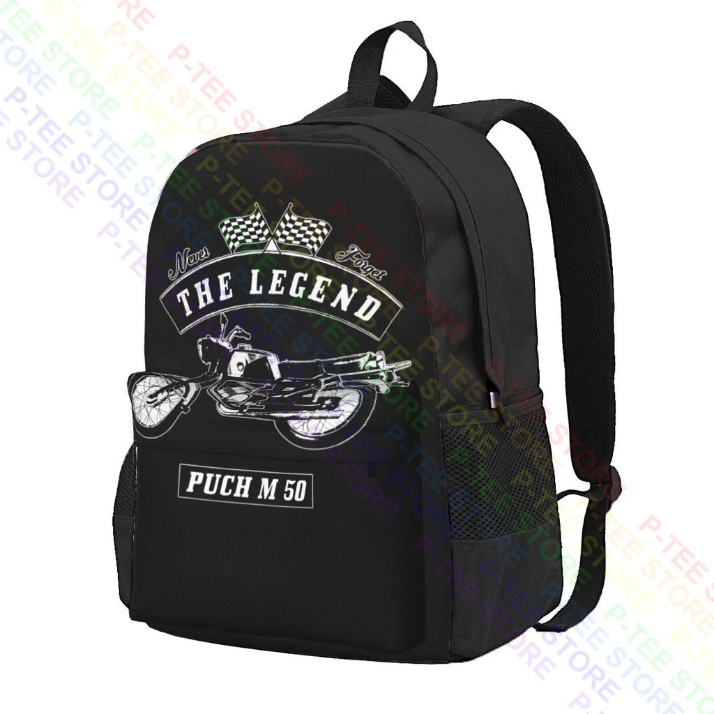 Puch M 50 Vintage Art Print Large Capacity Backpack