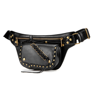 Gothic Punk Shoulder Bag Waist Pack Fanny Pack