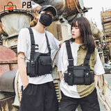Adjustable Unisex Nylon Waistcoat with Phone Bag Pair