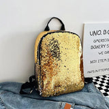 Sequin Backpack Girl Students Travel Teenagers Women Bag