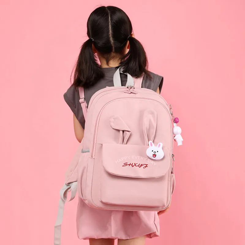 Purple Girls Kids Backpack School Satchel Travel School Bag