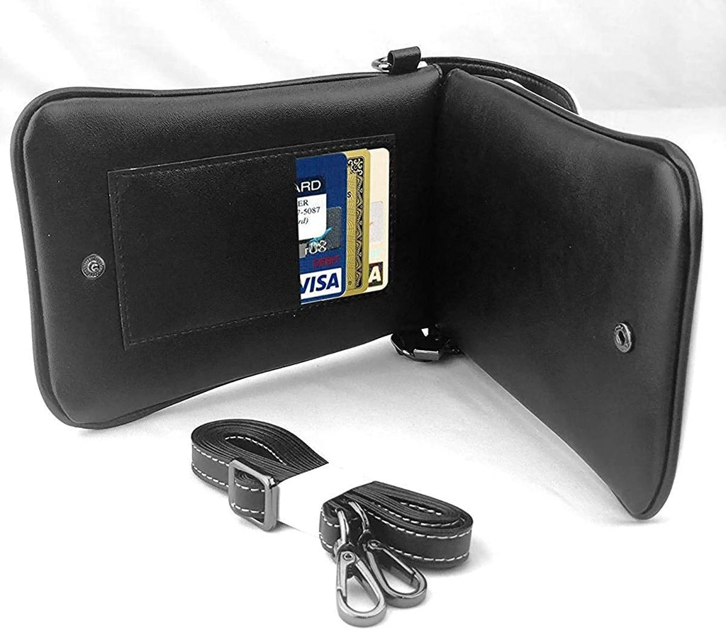 Purple Dolphin Wallet Holder Tiny Bag Durable PU Leather Passport Purse