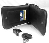 Purple Dolphin Wallet Holder Tiny Bag Durable PU Leather Passport Purse