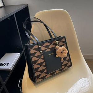 Casual Retro Tote Bag Large Capacity Shopping Bags Women