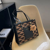 Casual Retro Tote Bag Large Capacity Shopping Bags Women