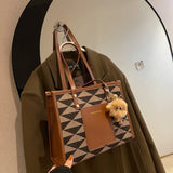 Casual Retro Tote Bag Large Capacity Shopping Bags Women