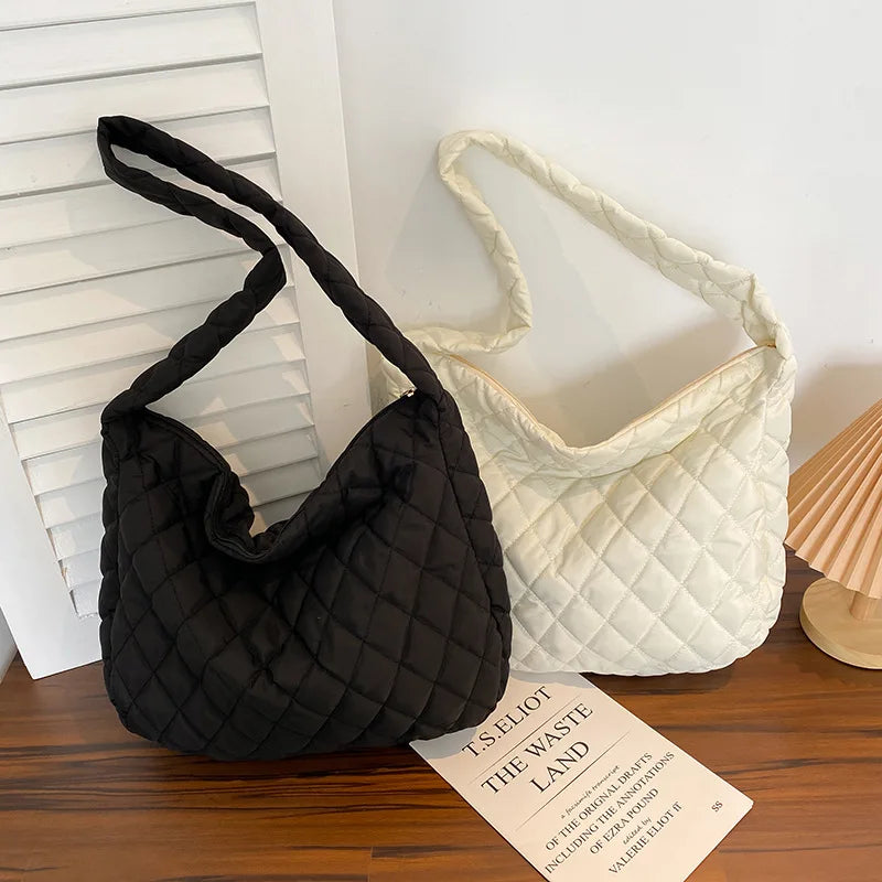 Stylish Lingge Tote Bag for Women, Large Capacity Shoulder Bag