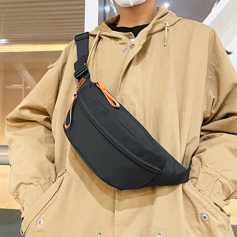 Casual Sports Waist Bag Men's Chest Bag Women's Crossbody Bags