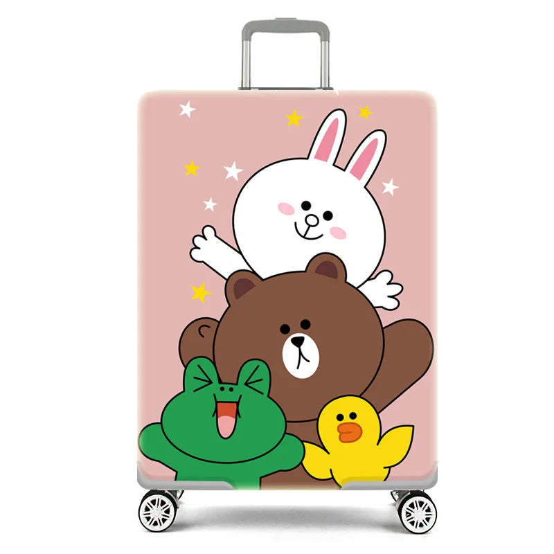 Cartoon Protective Carrying Case for 18-30 Inch Luggage Travel Accessory