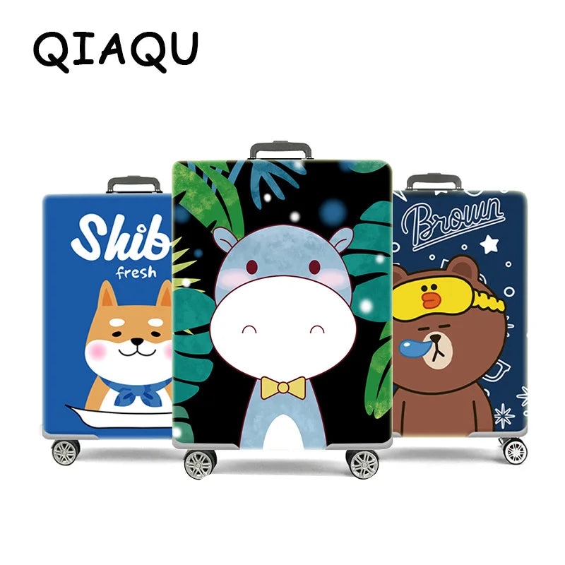 Cartoon Protective Carrying Case for 18-30 Inch Luggage Travel Accessory