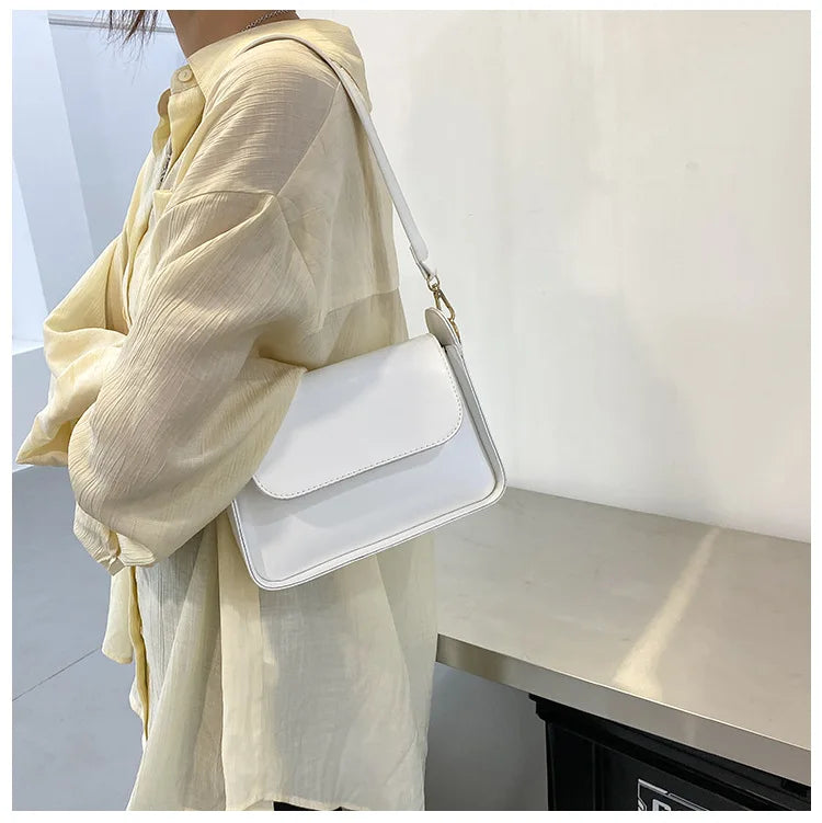 Qiaoduo Women Shoulder Bag Soft PU Leather Underarm Bags
