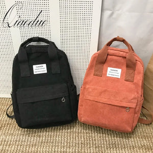 Qiaoduo Female Backpack College School Bagpack