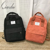 Qiaoduo Female Backpack College School Bagpack