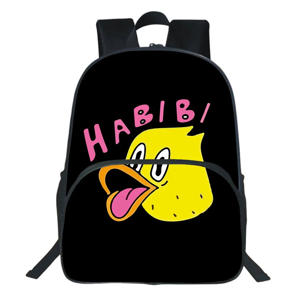 Quackity Backpack Boy Girl School Bags Teen Travel Bag Students Casual Rucksack