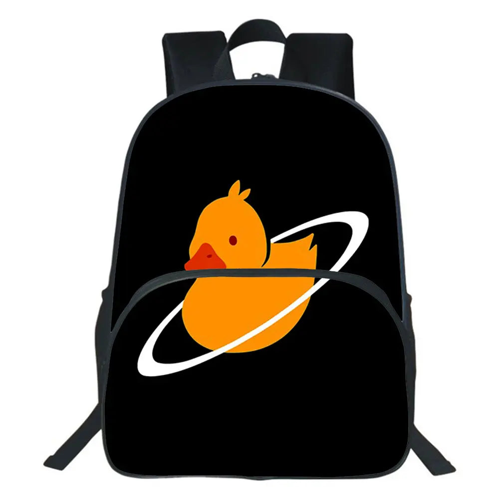 Quackity Backpack Boy Girl School Bags Teen Travel Bag Students Casual Rucksack