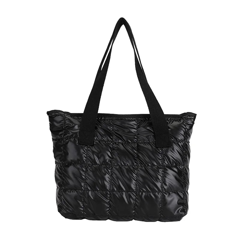 Lattice Pattern Shoulder Bag Women Handbag Large Capacity Tote