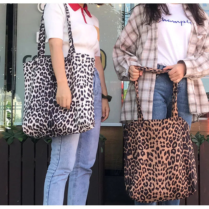 Leopard Patern Big Shopper Handbags Women Oversize Tote Shoulder Bags