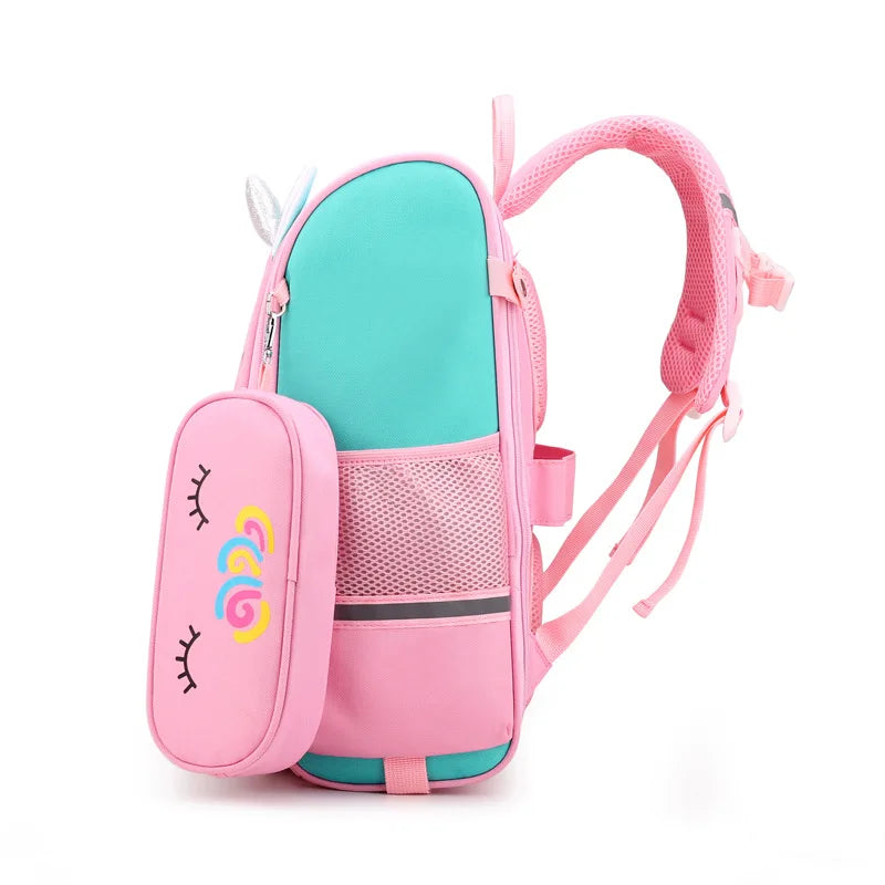 Cartoon Unicorn School Backpack for Girls Kids