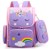 Cartoon Unicorn School Backpack for Girls Kids