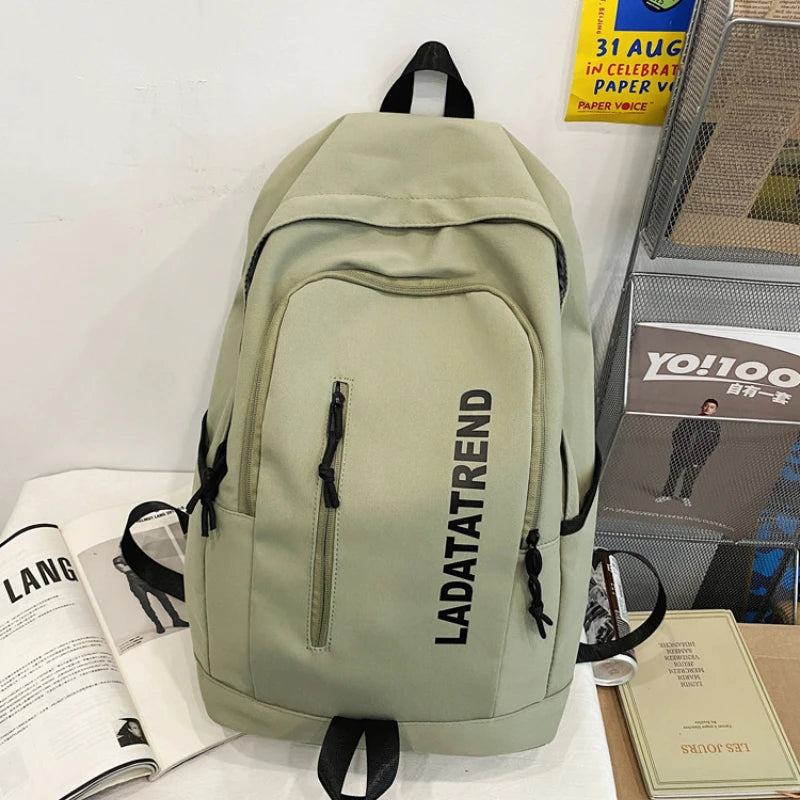Casual Nylon School Bags for Girls College Travel Backpack