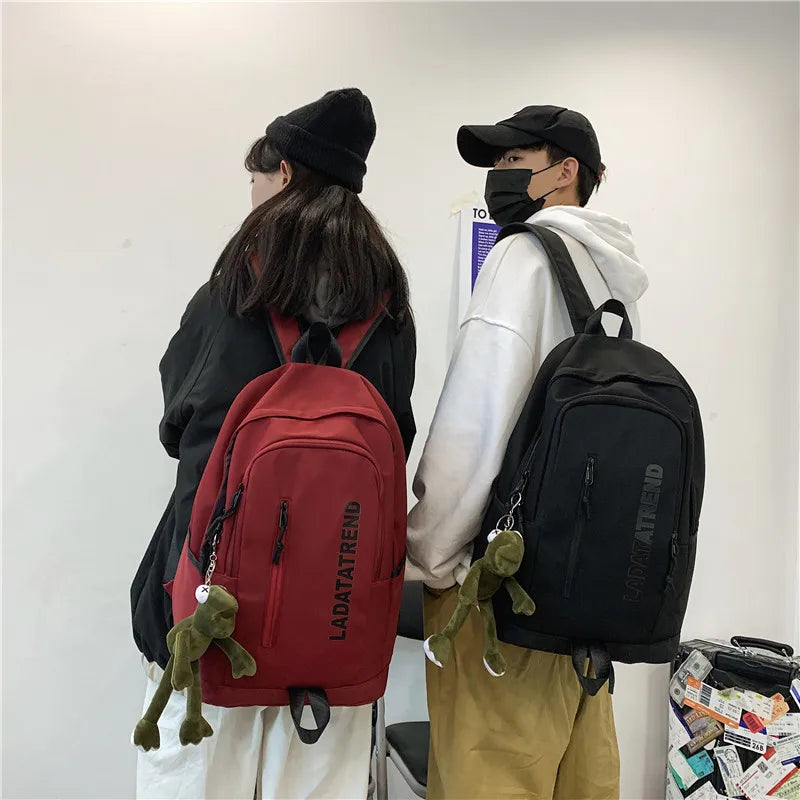 Casual Nylon School Bags for Girls College Travel Backpack