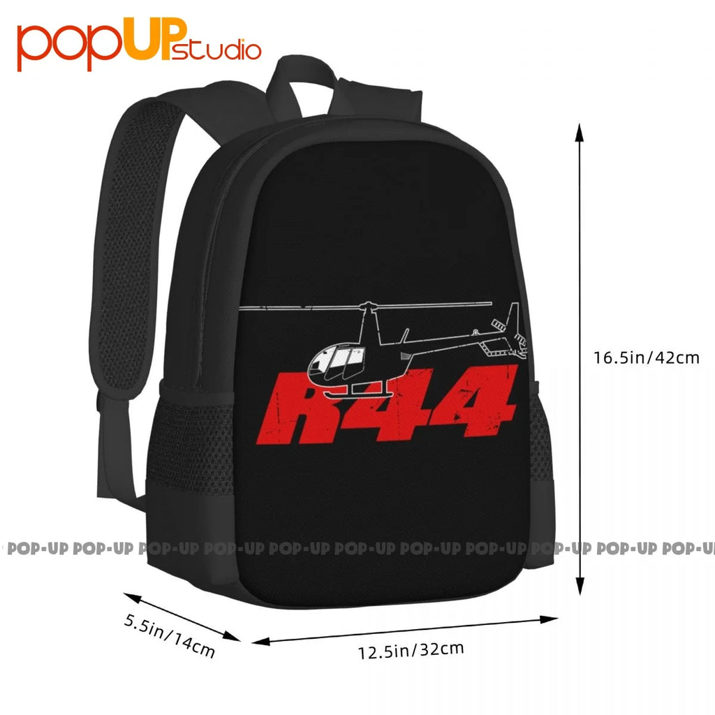 R44 Helicopter Pilot Backpack Large Capacity Softback 3D Printing