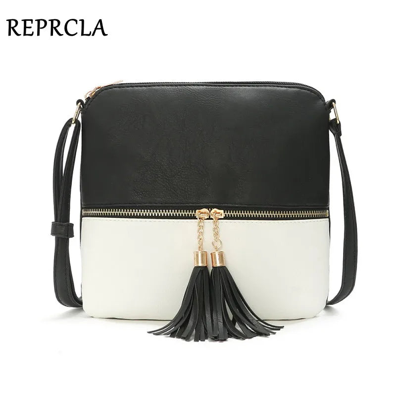 Tassel Women Bag PU Leather Flap Shoulder Messenger Bag Handbag Crossbody Bags