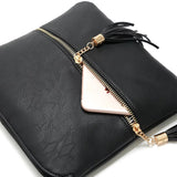 Tassel Women Bag PU Leather Flap Shoulder Messenger Bag Handbag Crossbody Bags