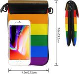 Rainbow Pride Flag Crossbody Cell Phone Purse Small Shoulder Bag