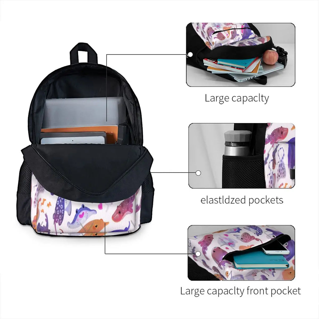 Bright 2 Backpacks Men's & Women's Zipper Close Backpacks