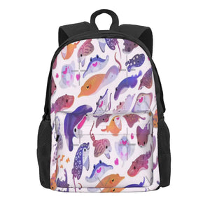 Bright 2 Backpacks Men's & Women's Zipper Close Backpacks