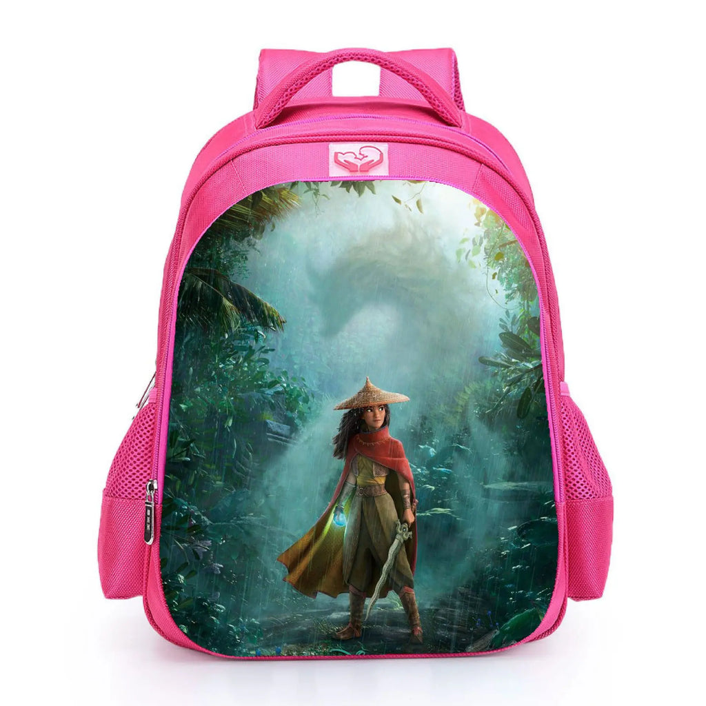 Raya The Last Dragon School Bag for Girls Boys Preschool Book Backpack