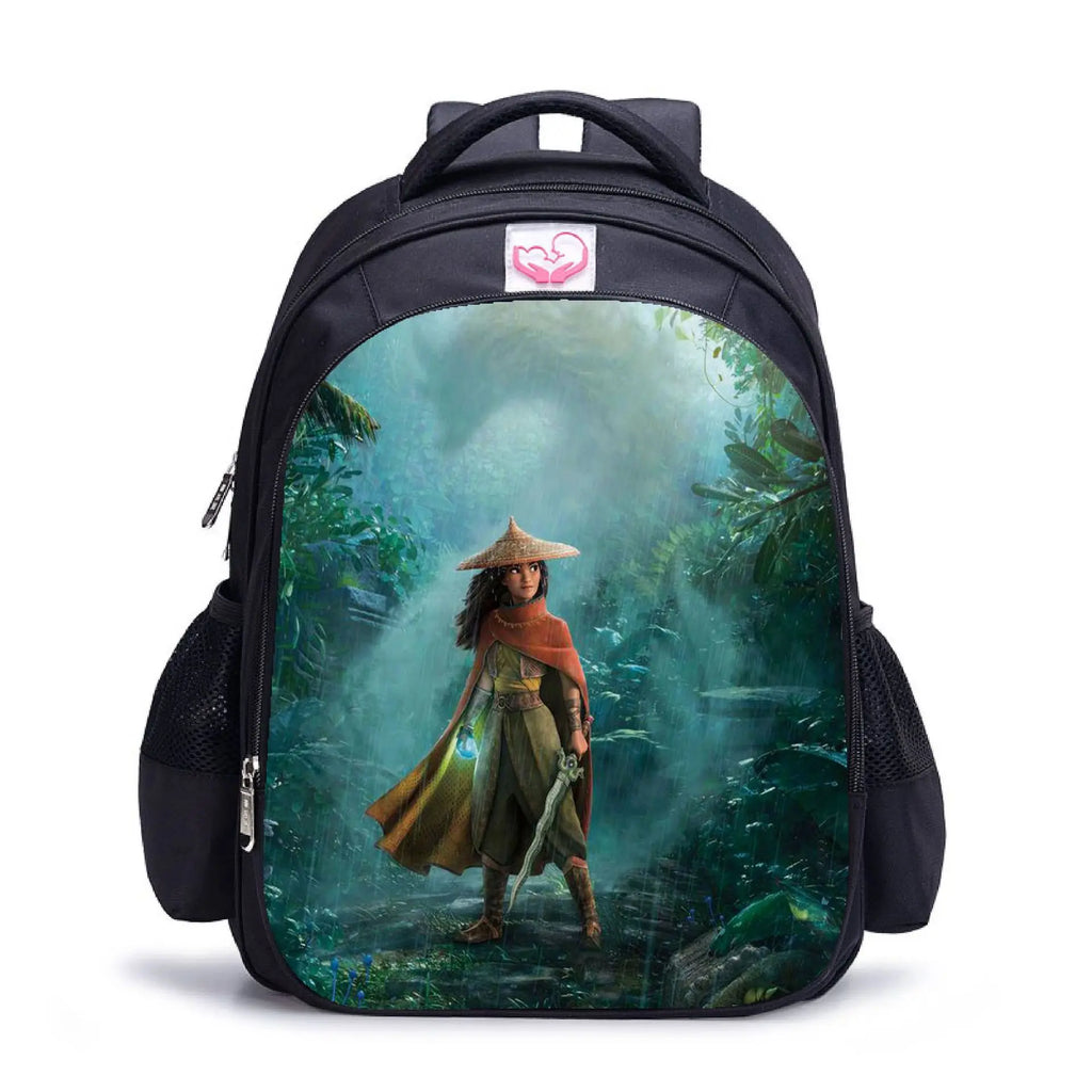 Raya The Last Dragon School Bag for Girls Boys Preschool Book Backpack