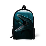 Dinosaur Pattern Print School Bag Travel Backpack Kids Knapsack