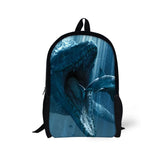 Dinosaur Pattern Print School Bag Travel Backpack Kids Knapsack