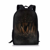 Dinosaur Pattern Print School Bag Travel Backpack Kids Knapsack