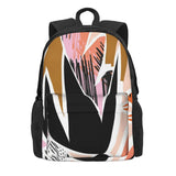 Bright Abstract Print Backpack Travel Bag Men Women